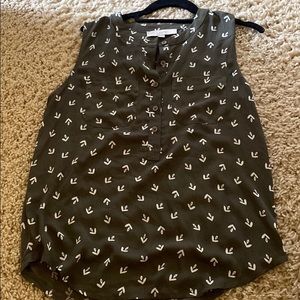 Loft chiffon tank top